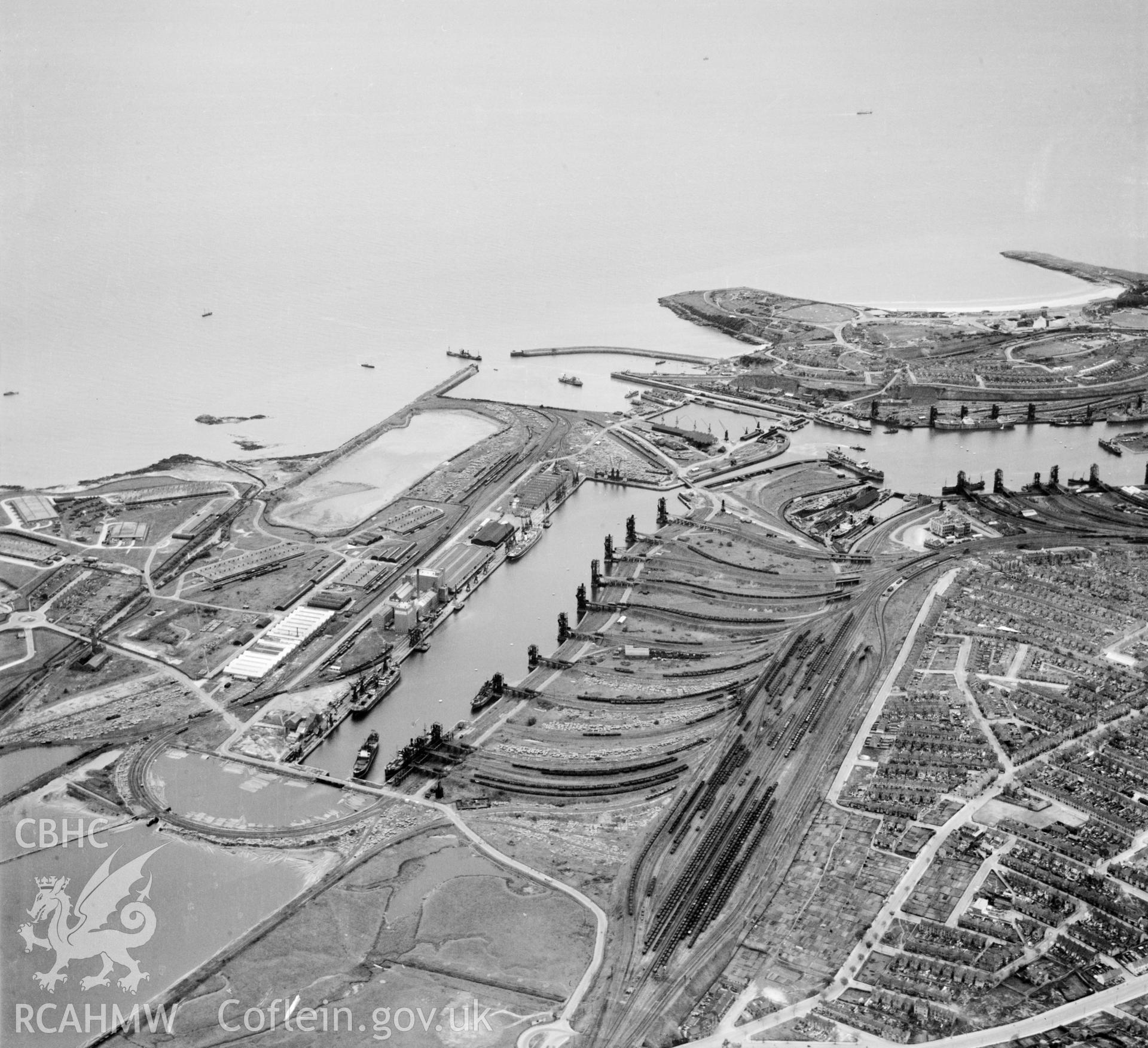 General view of Barry docks