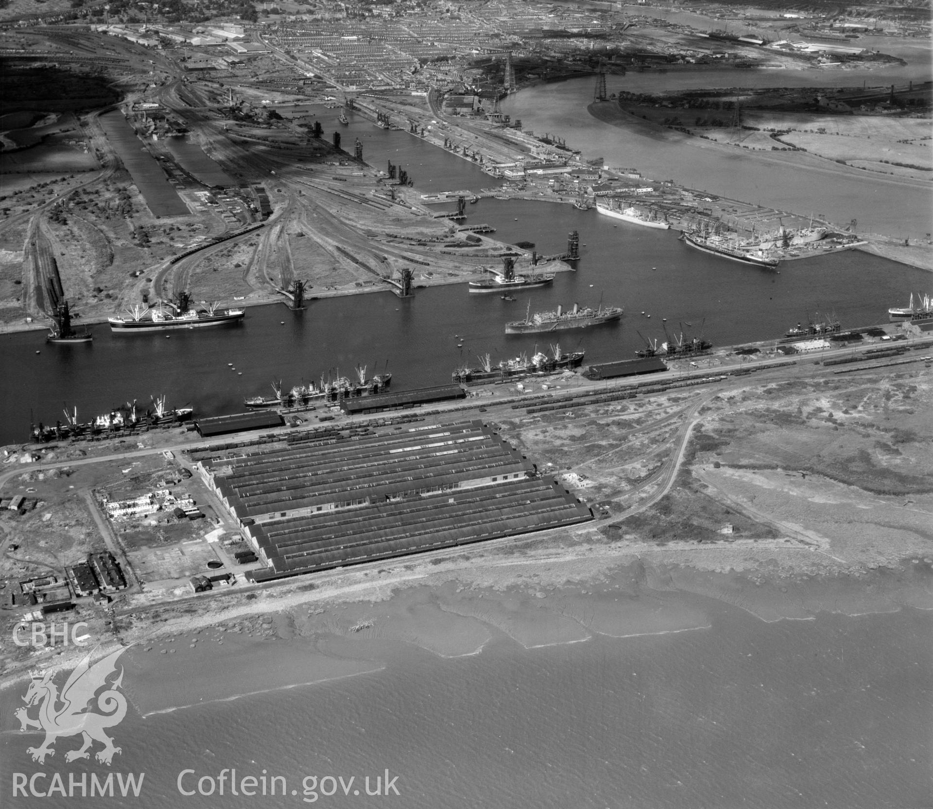 General view of newport docks