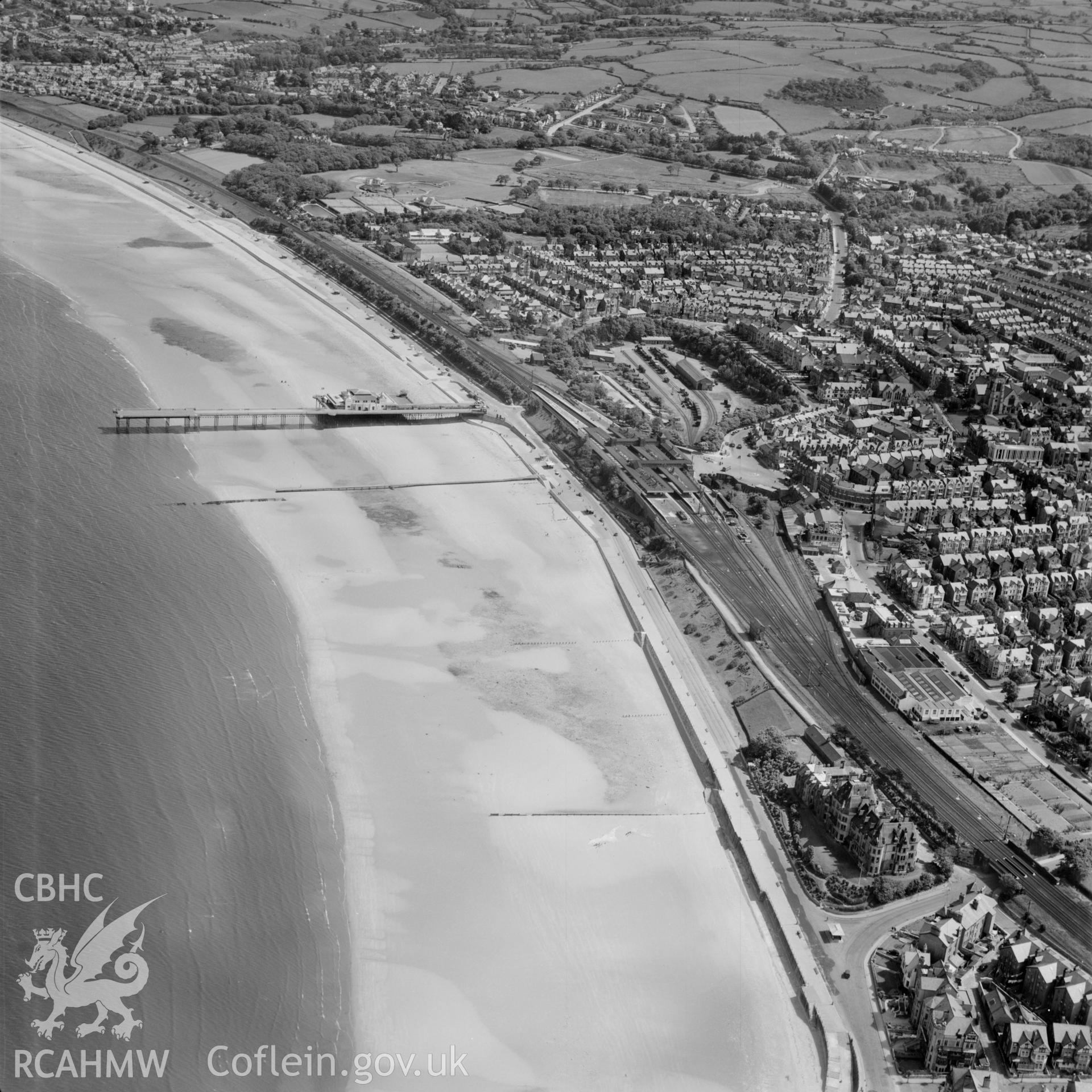 View of Colwyn Bay showing pier