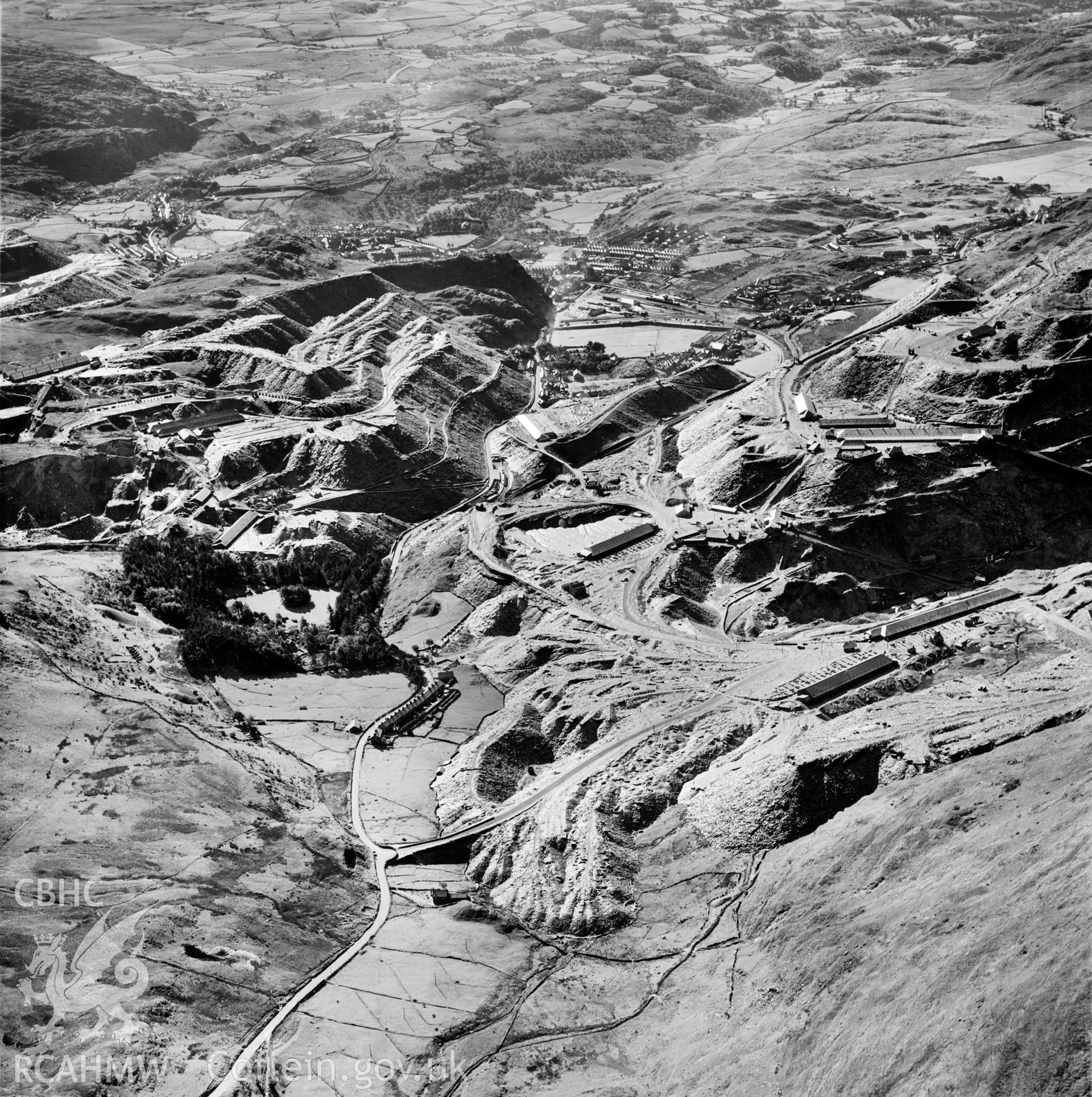 View of Madoc quarry, Blaenau Ffestiniog, commissioned by Cawood Wharton & Co. Ltd.