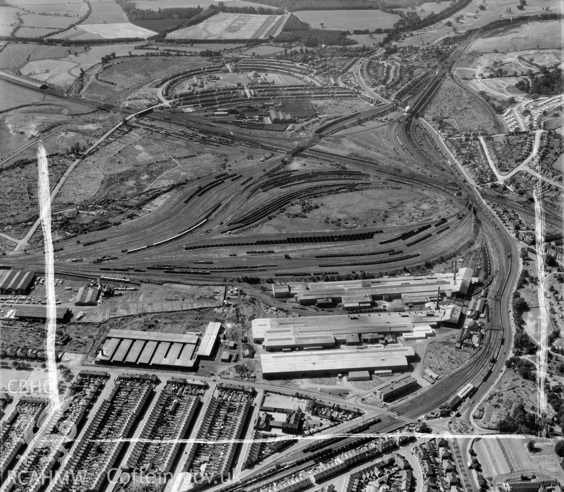 View of Newport showing Whitehead steelworks