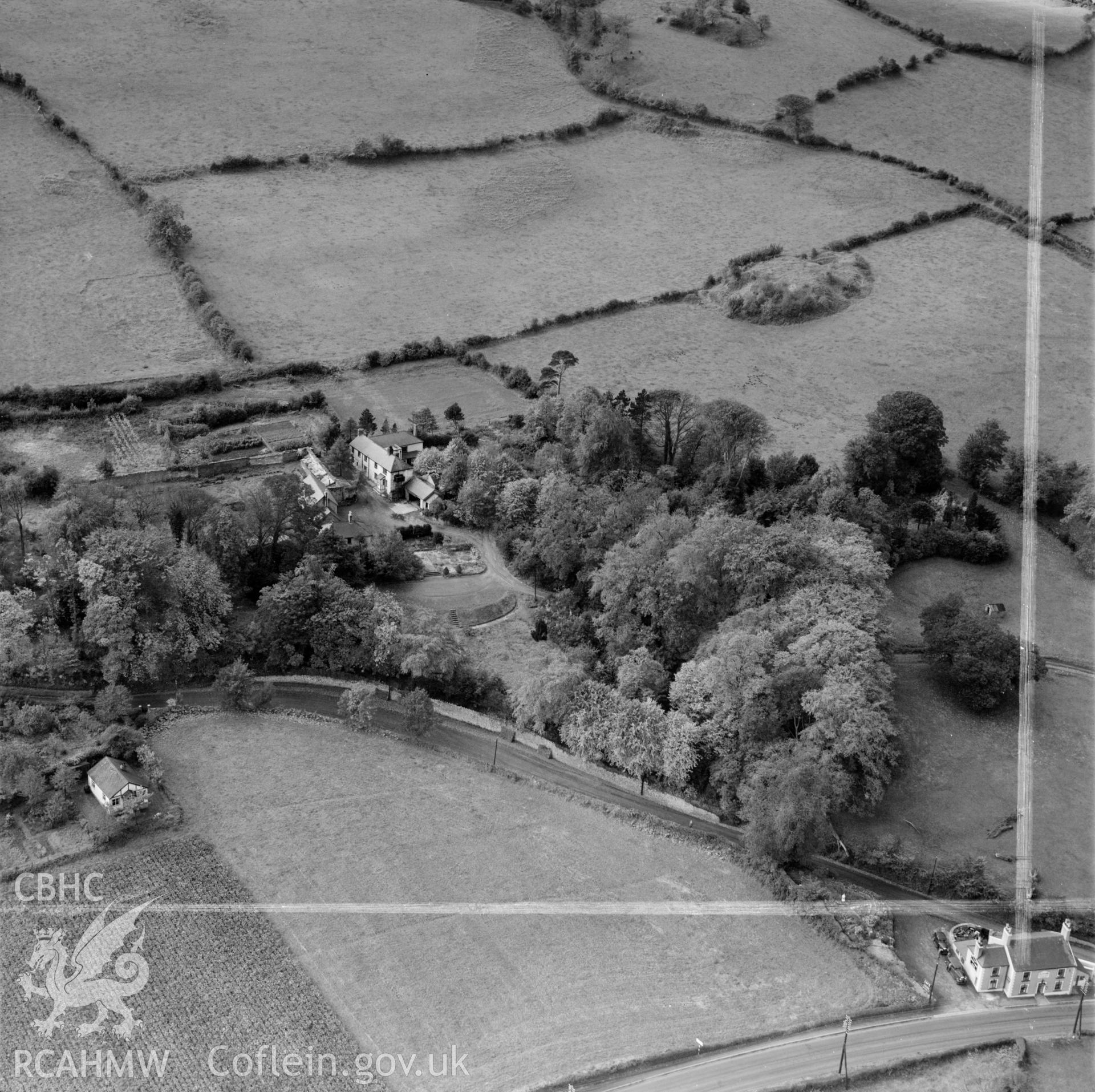 View of area south of Holywell showing Pistyll. Labelled "Holywell Textile Mills Ltd., Highfield & Pistyll".