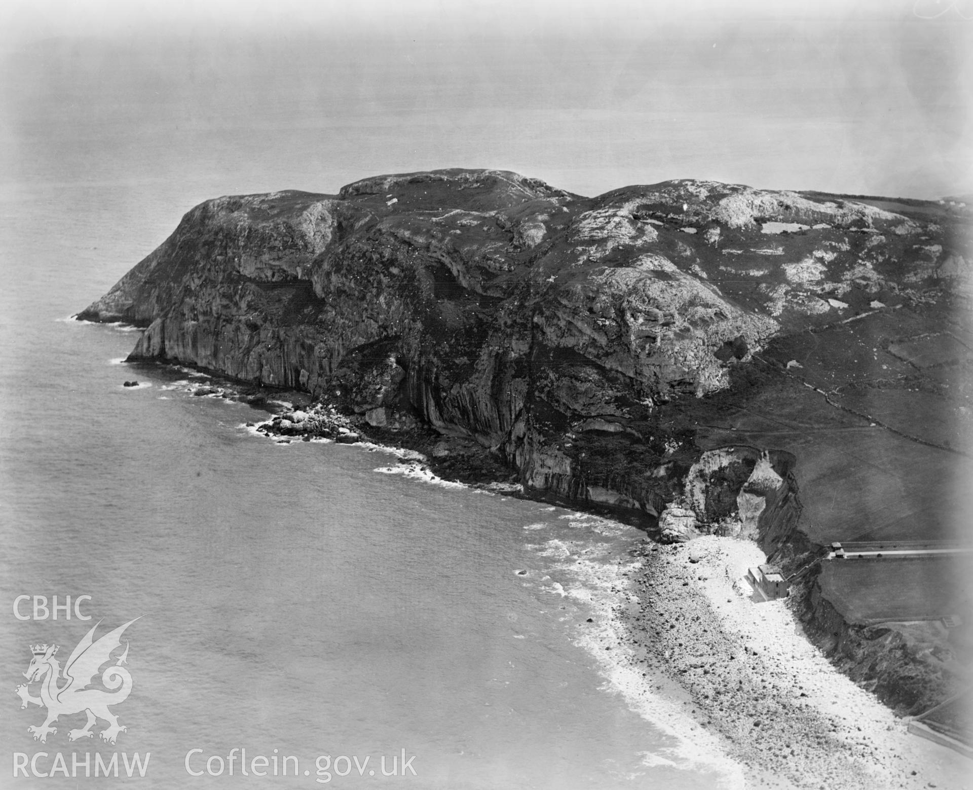View of the Craigside Hydro bath house, oblique aerial view. 5?x4? black and white glass plate negative.