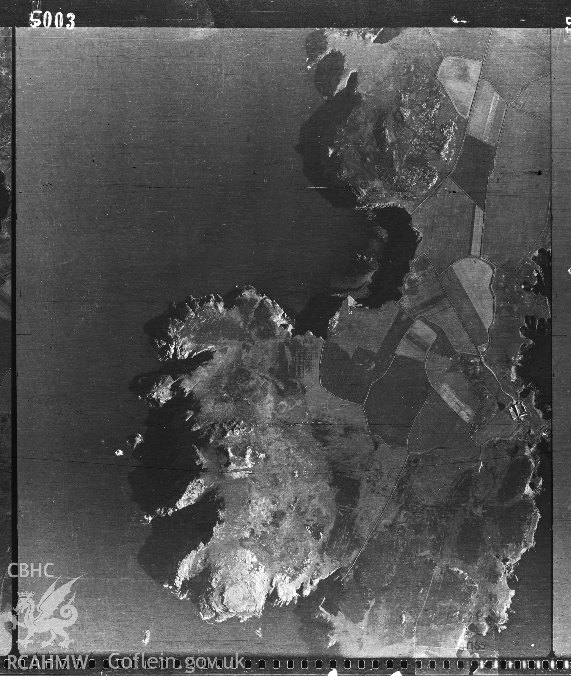 Aerial view of Ramsey Island taken by RAF on 07.07.1946. SM7024.