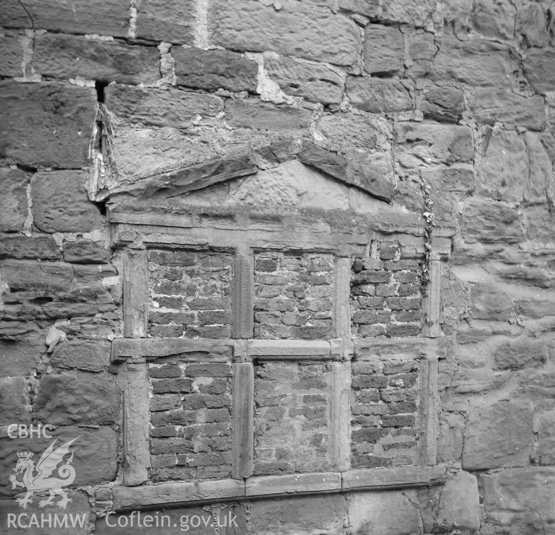 Digital copy of black and white nitrate negative, exterior view showing altered fenestration, Llyseurgain, Northop.