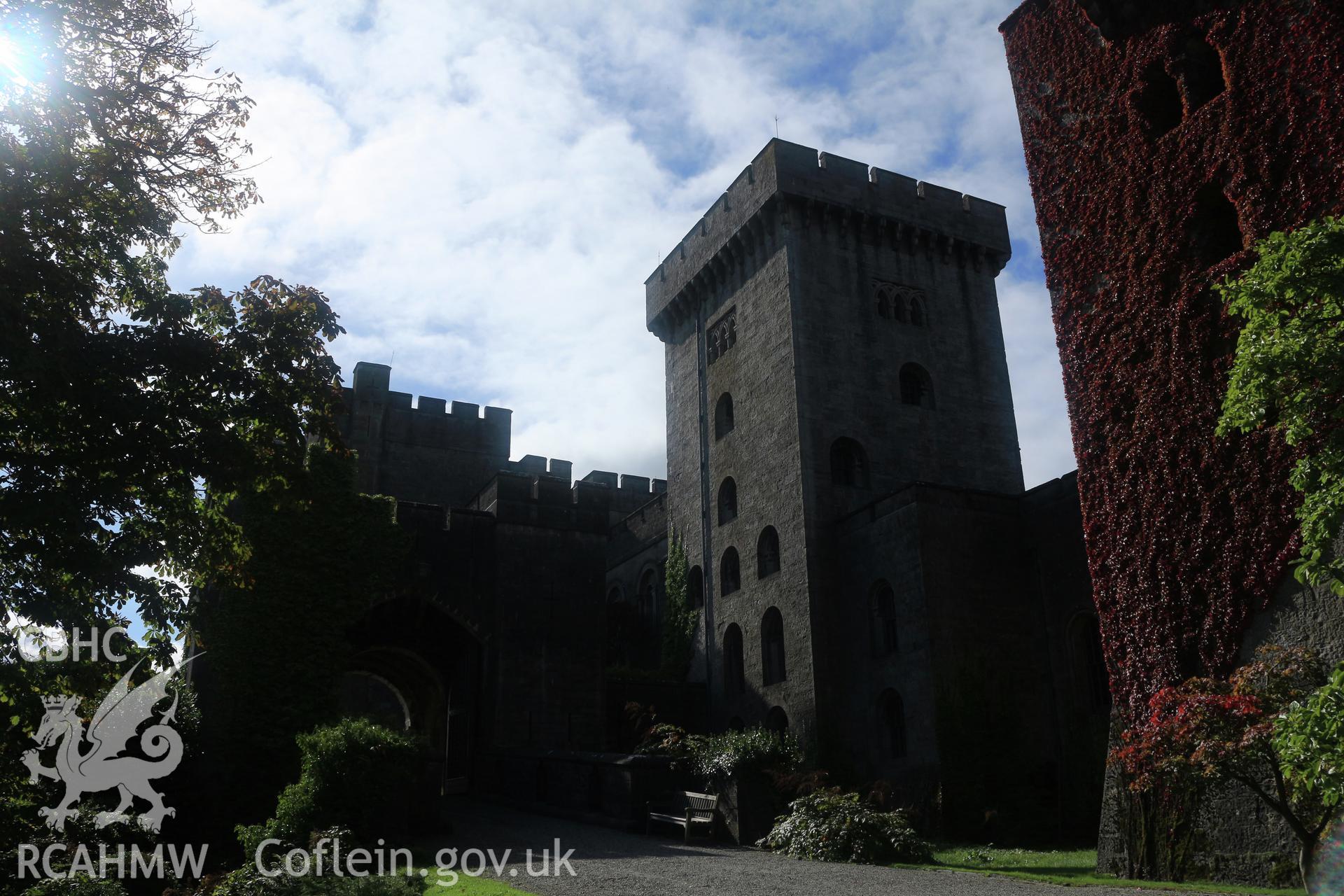 Photographic survey of Penrhyn Castle, Bangor. East front, porch and entrance.