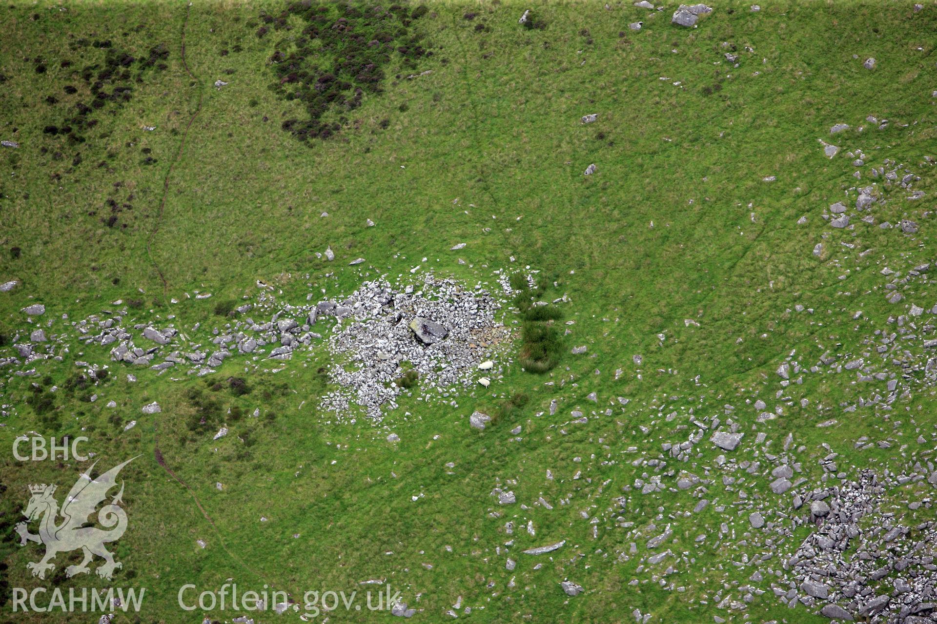 RCAHMW colour oblique photograph of Carn Menyn Cairn. Taken by Toby Driver on 05/07/2012.