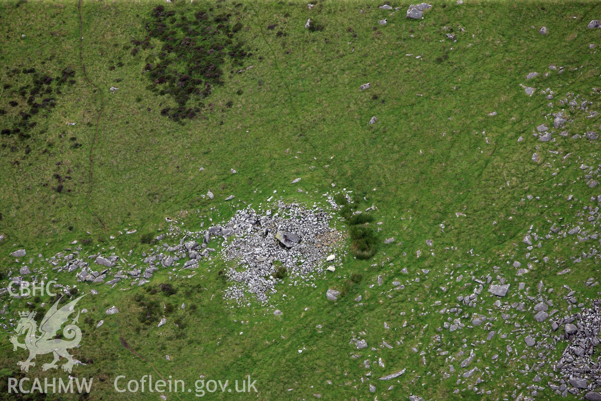 RCAHMW colour oblique photograph of Carn Menyn Cairn. Taken by Toby Driver on 05/07/2012.