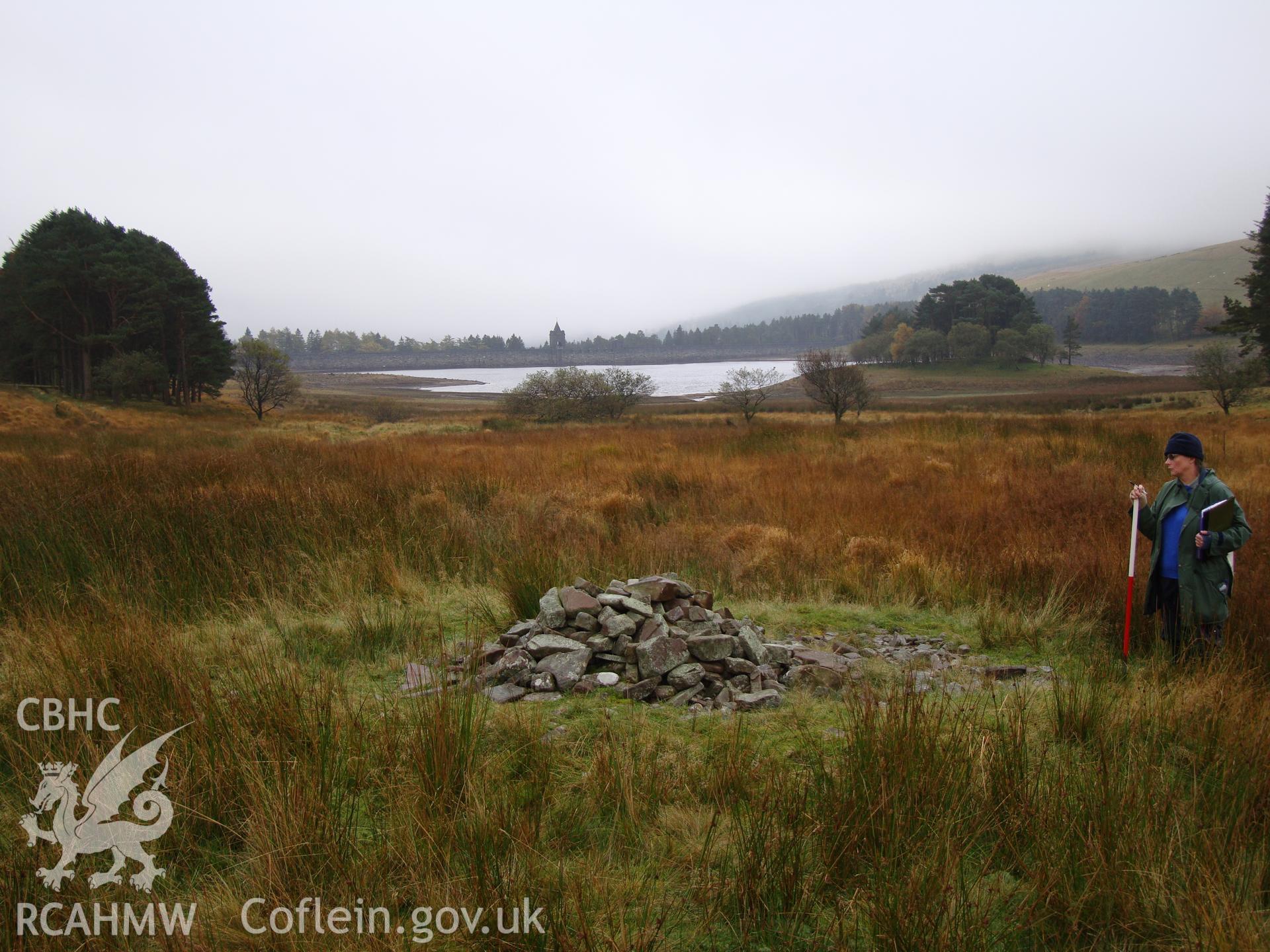 Digital colour photograph of Nant yr Hen Heol cairn taken on 14/10/2008 by R.P.Sambrook during the Brecon Beacons (east) Uplands Survey undertaken by Trysor.
