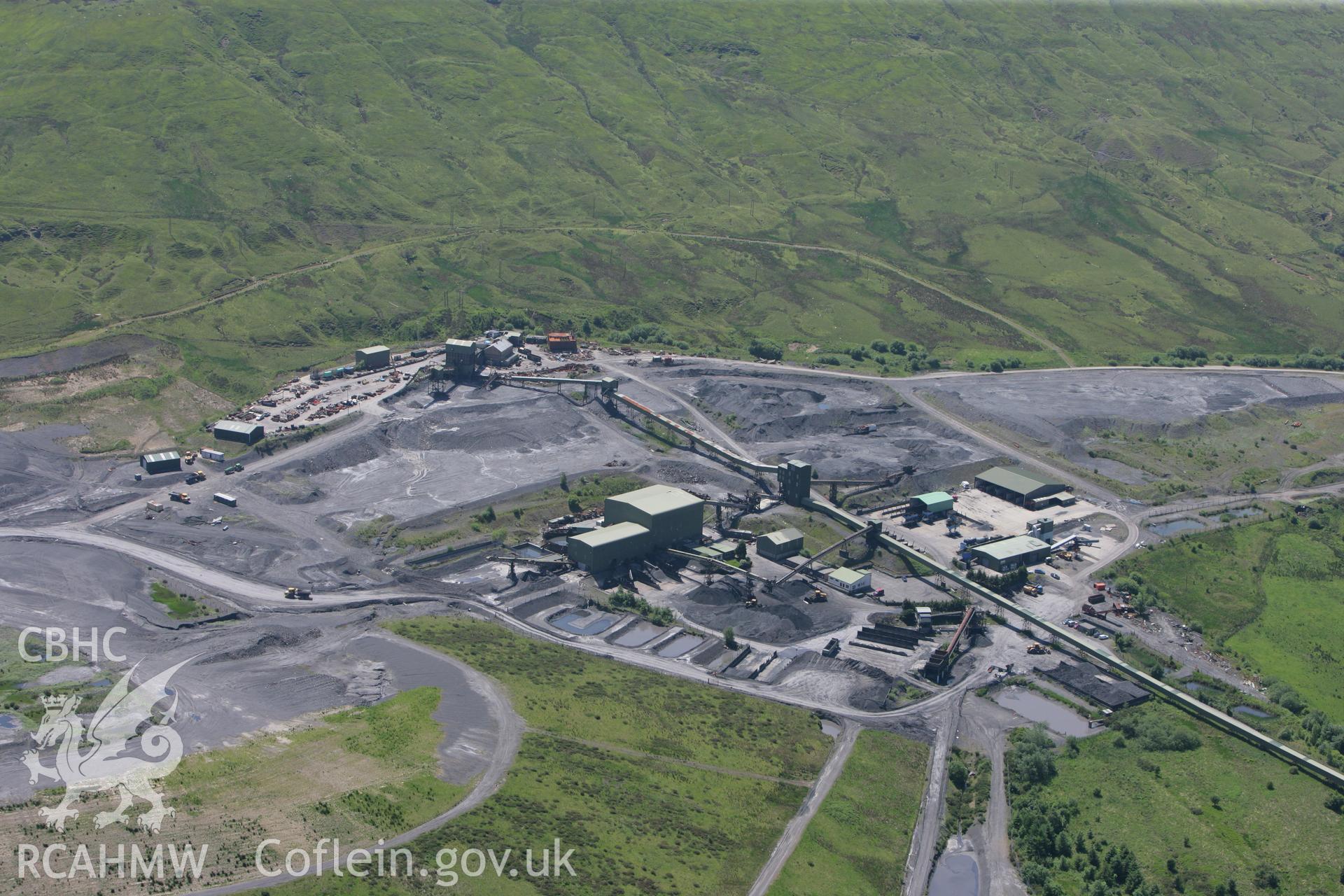 RCAHMW colour oblique photograph of Tower Drift Mine, part of Tower Colliery. Taken by Toby Driver on 09/06/2008.