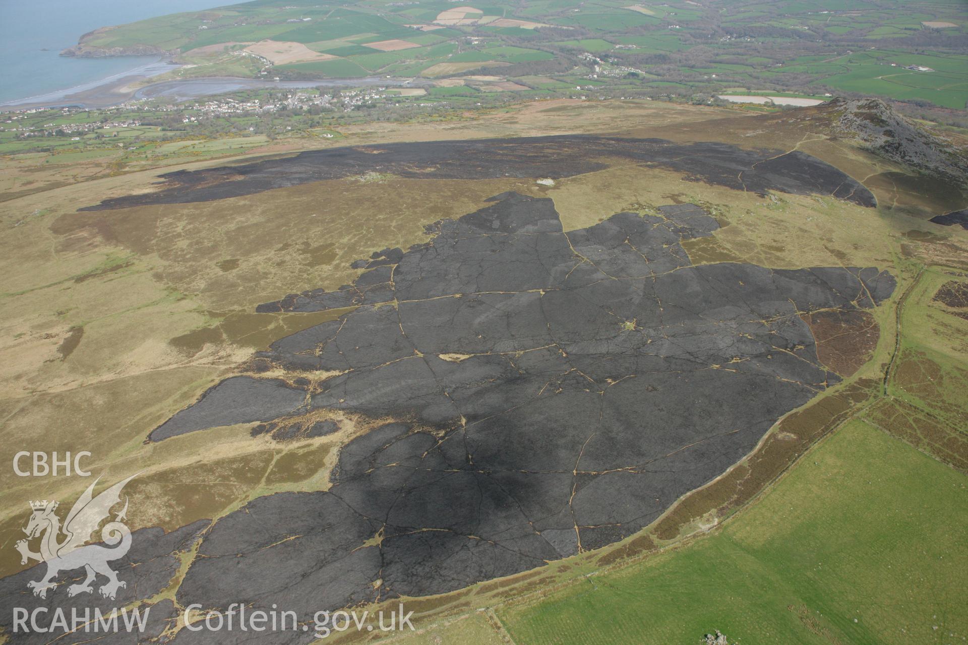 RCAHMW colour oblique aerial photograph of Carn Ingli Camp. Taken on 17 April 2007 by Toby Driver
