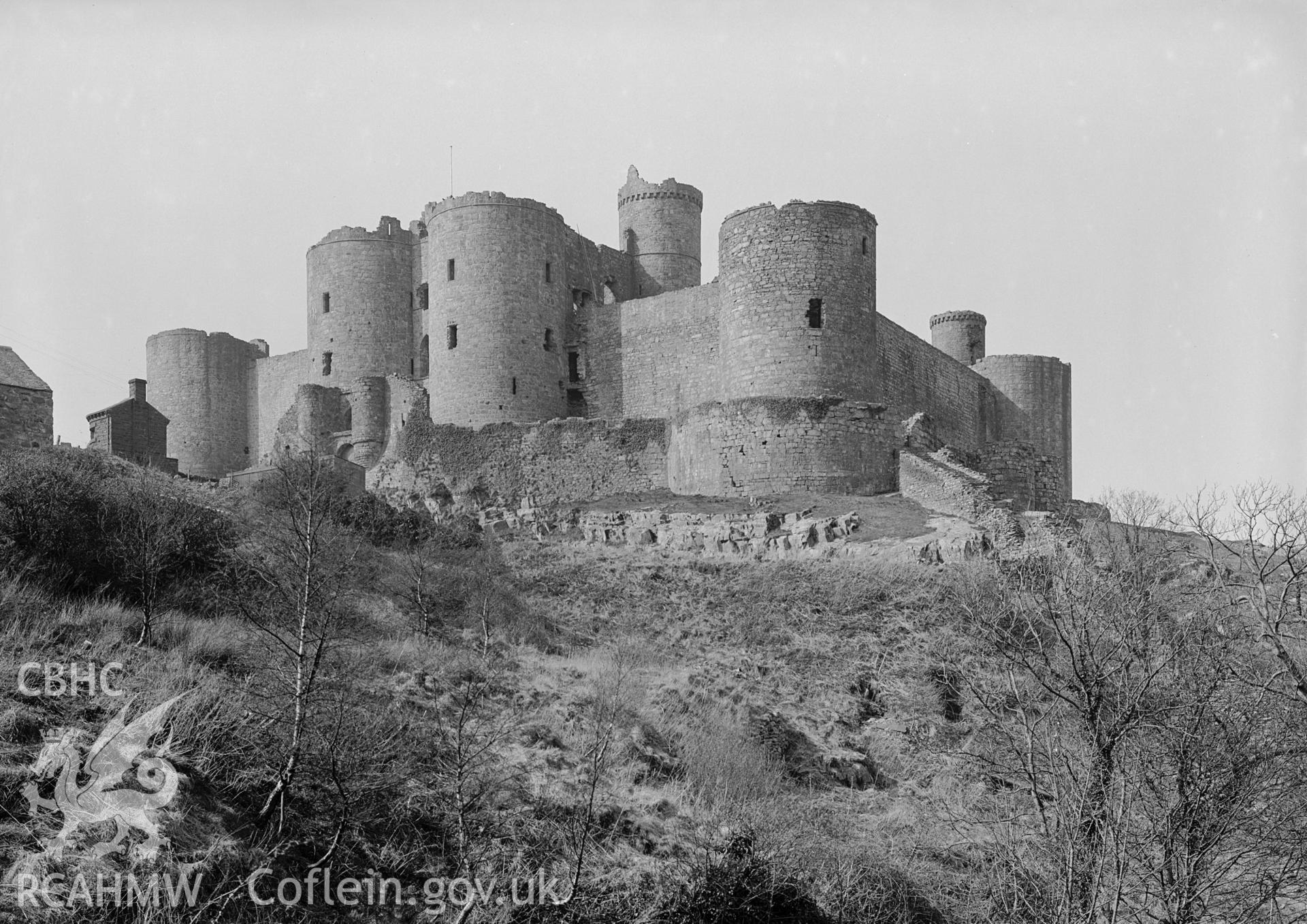 View of Harlech Castle from the north east.