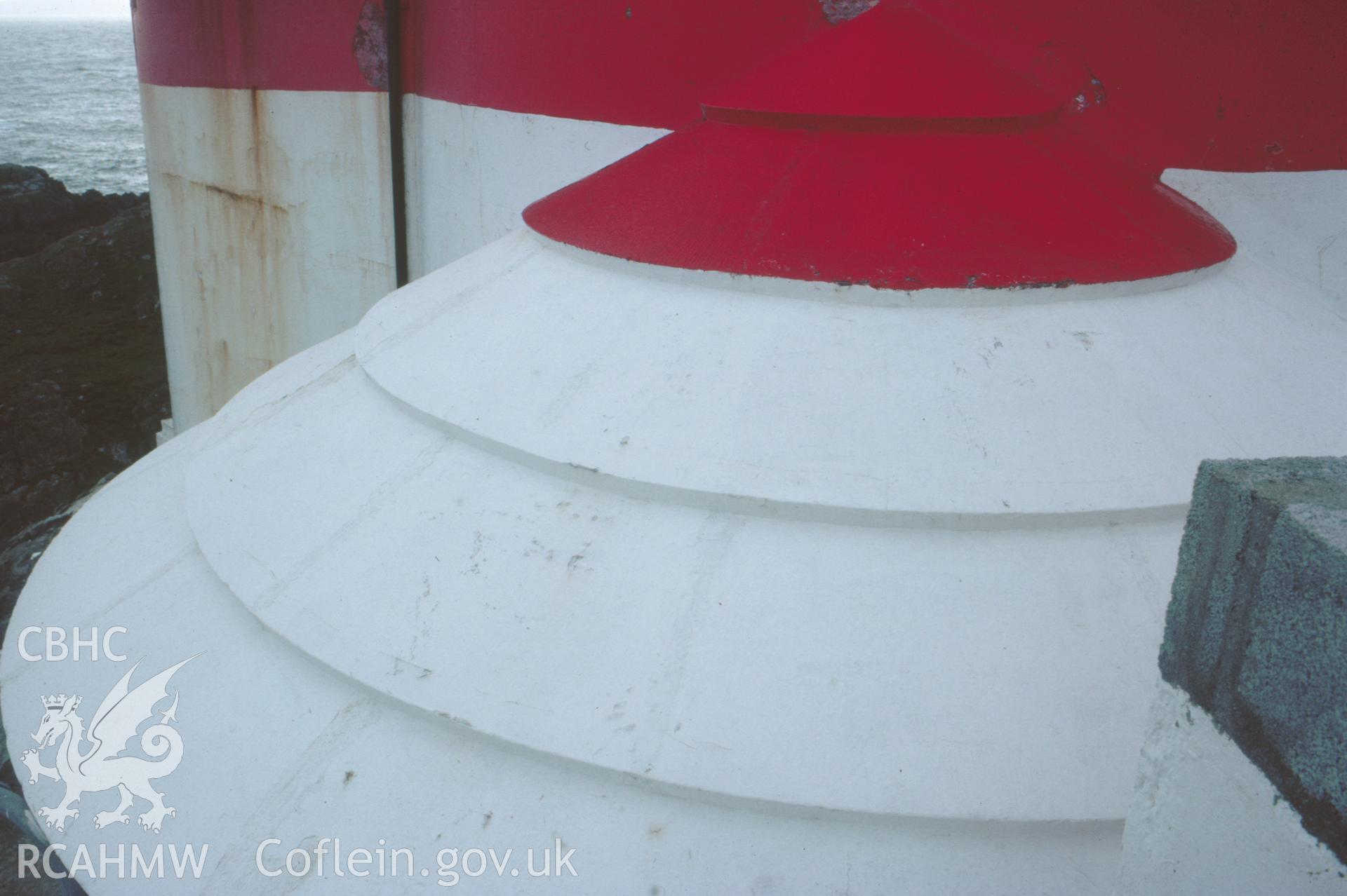 Colour slide showing the porch roof of the lighthouse.