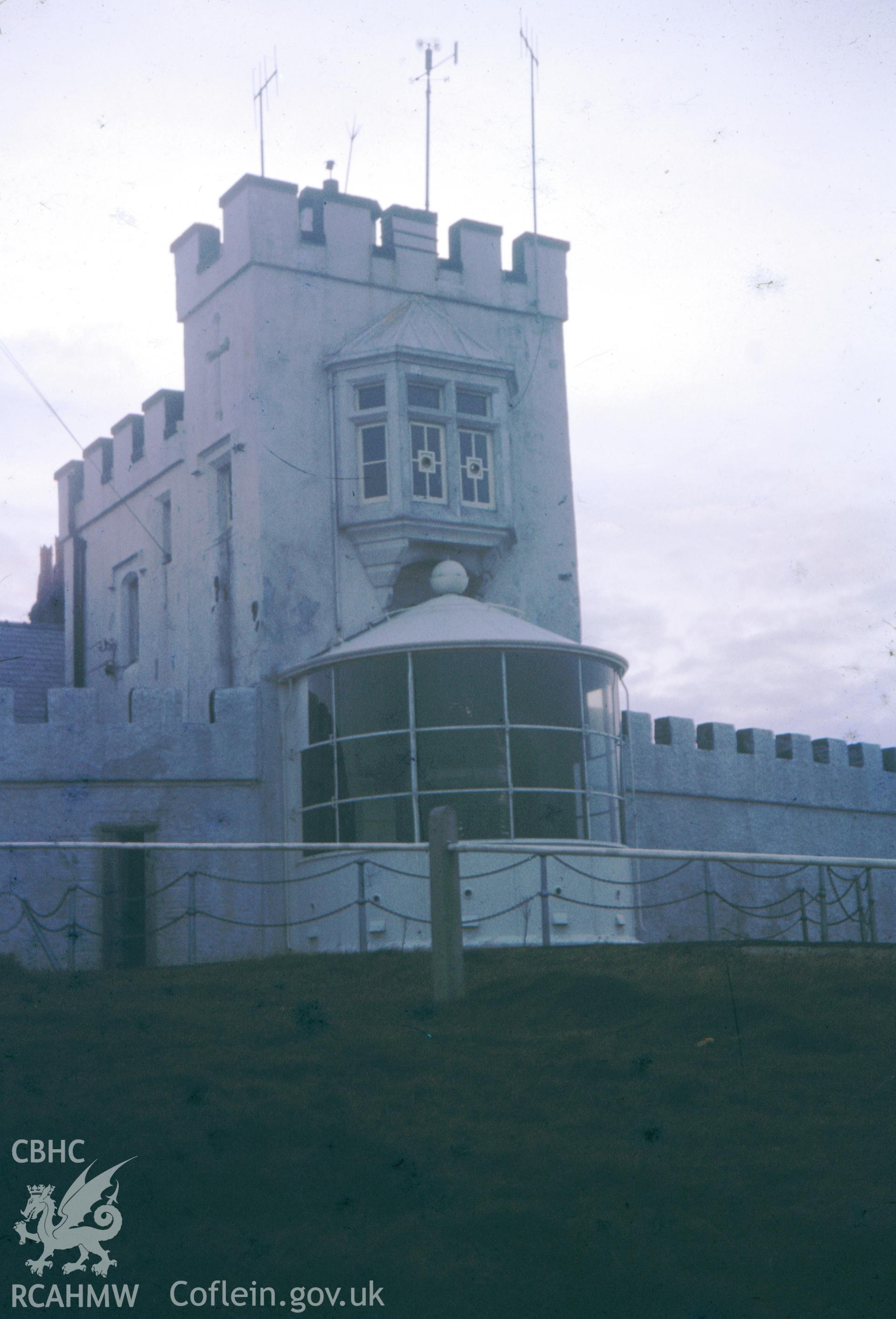 Colour slide showing Point Lynas Lighthouse.