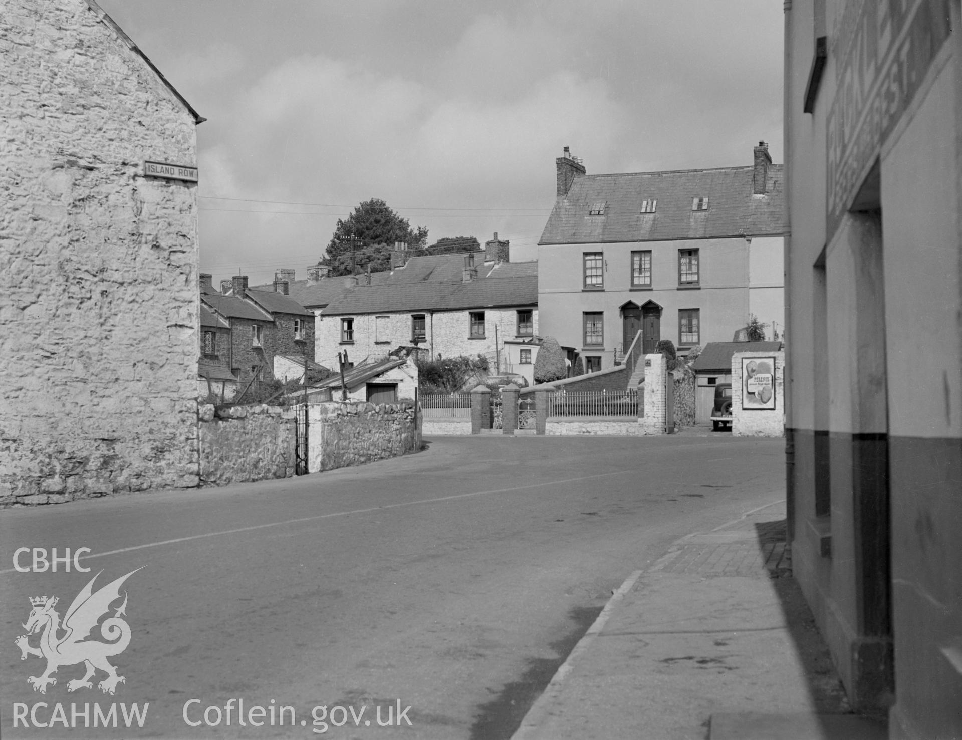 View looking west along Spring Gardens, Carmarthen