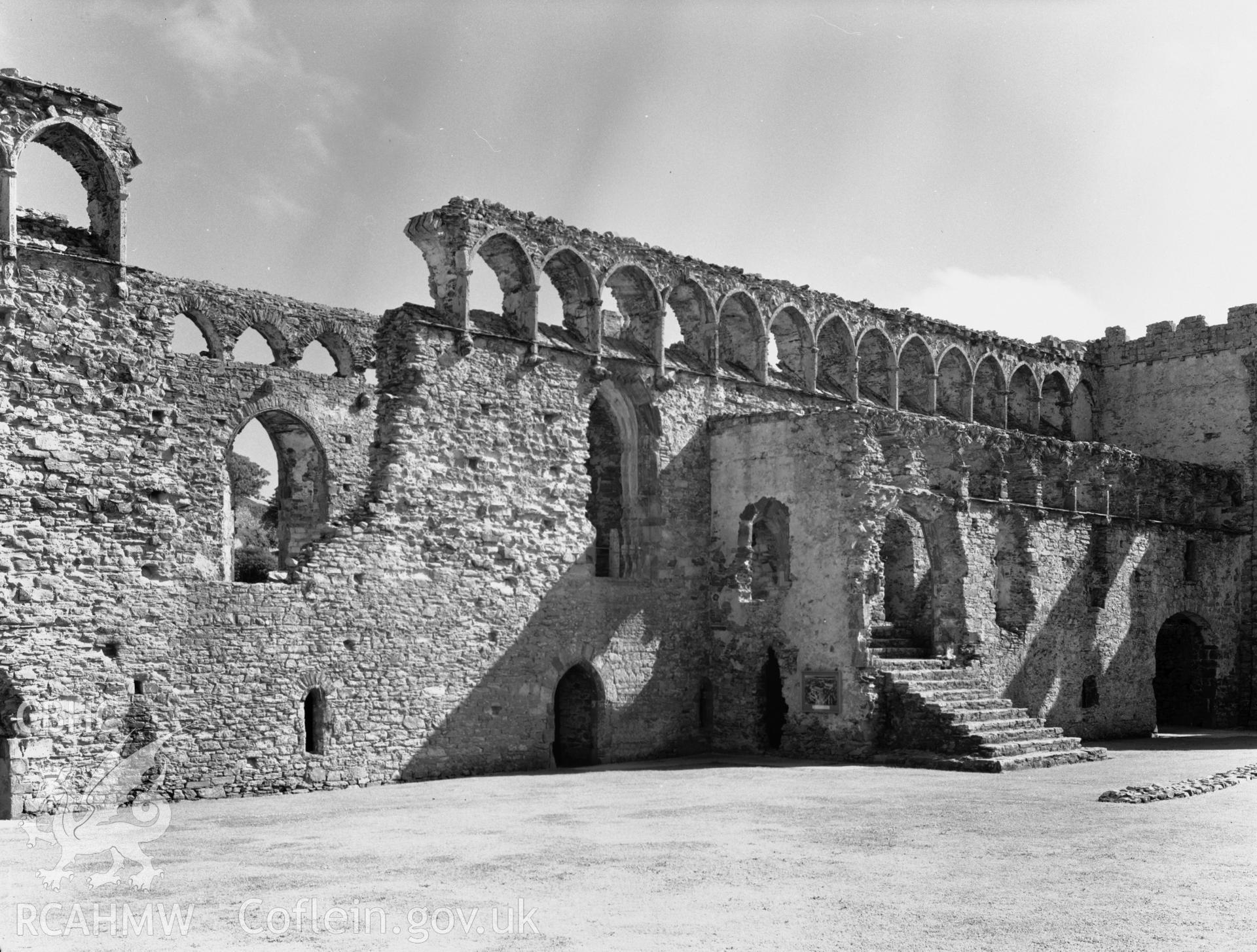 View of the ruins of the Bishops Palace, St Davids, taken 14.09.67.
