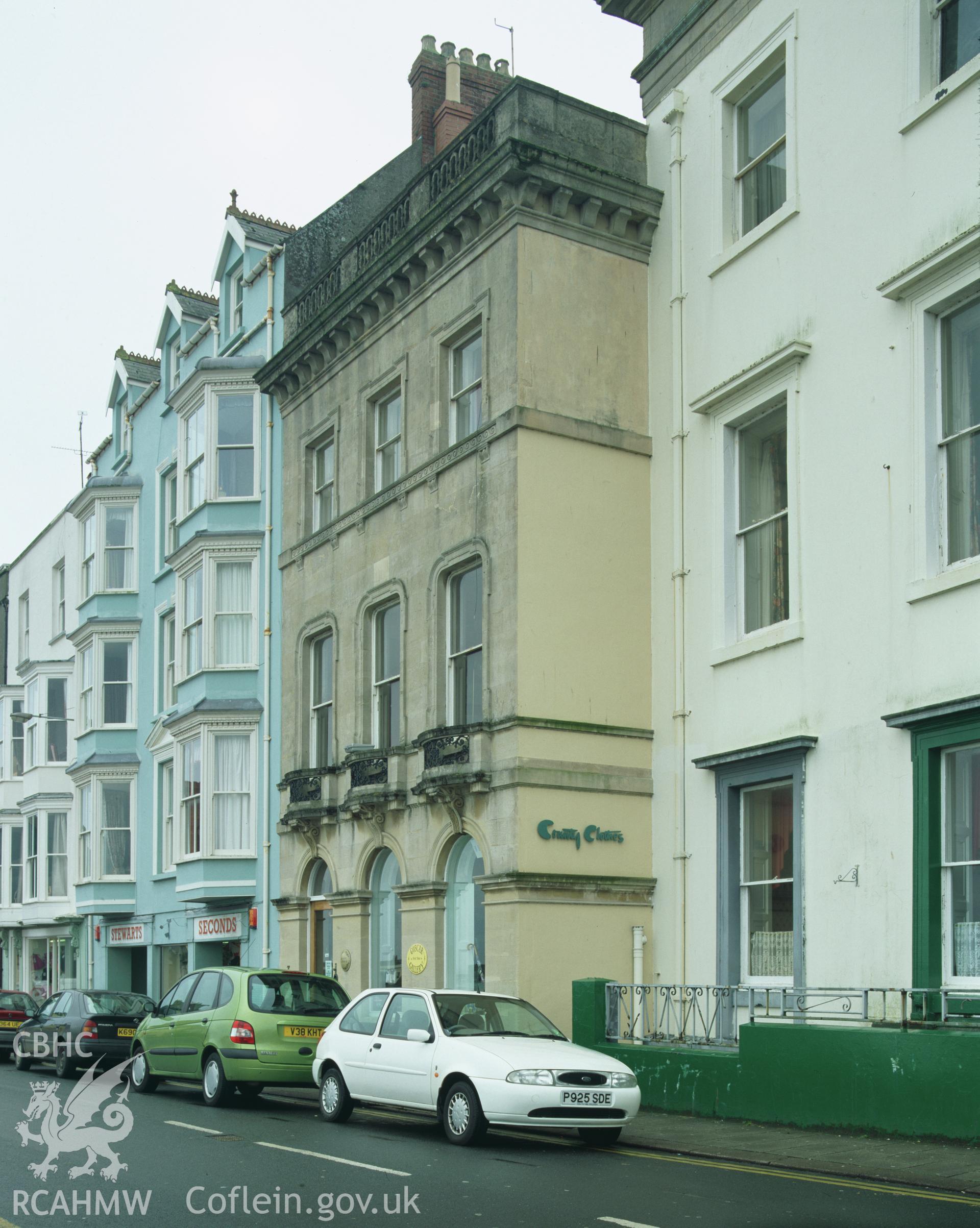 RCAHMW colour transparency showing an exterior view of Prize House, Tenby.