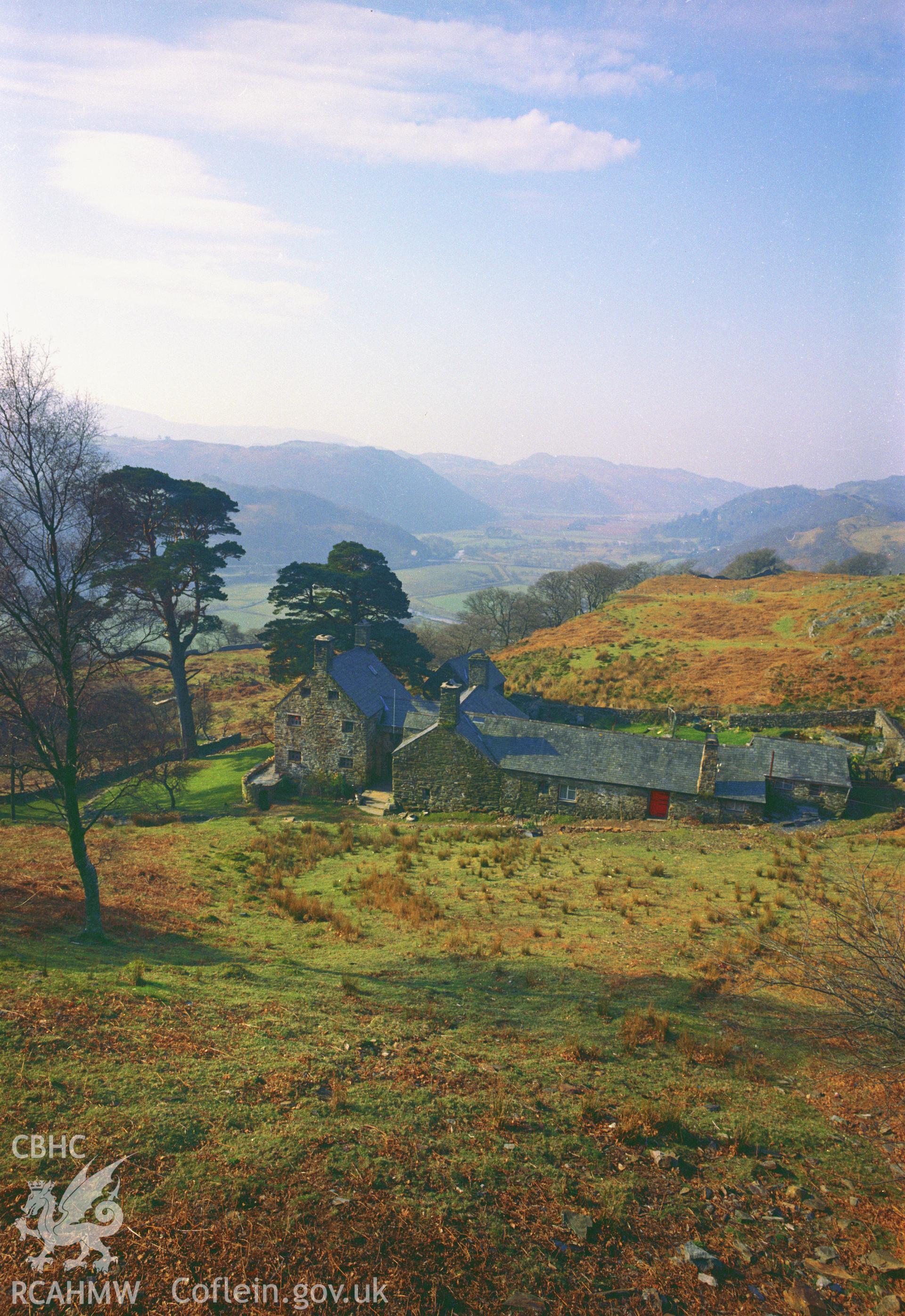 RCAHMW colour transparency showing view of Dduallt, Ffestiniog