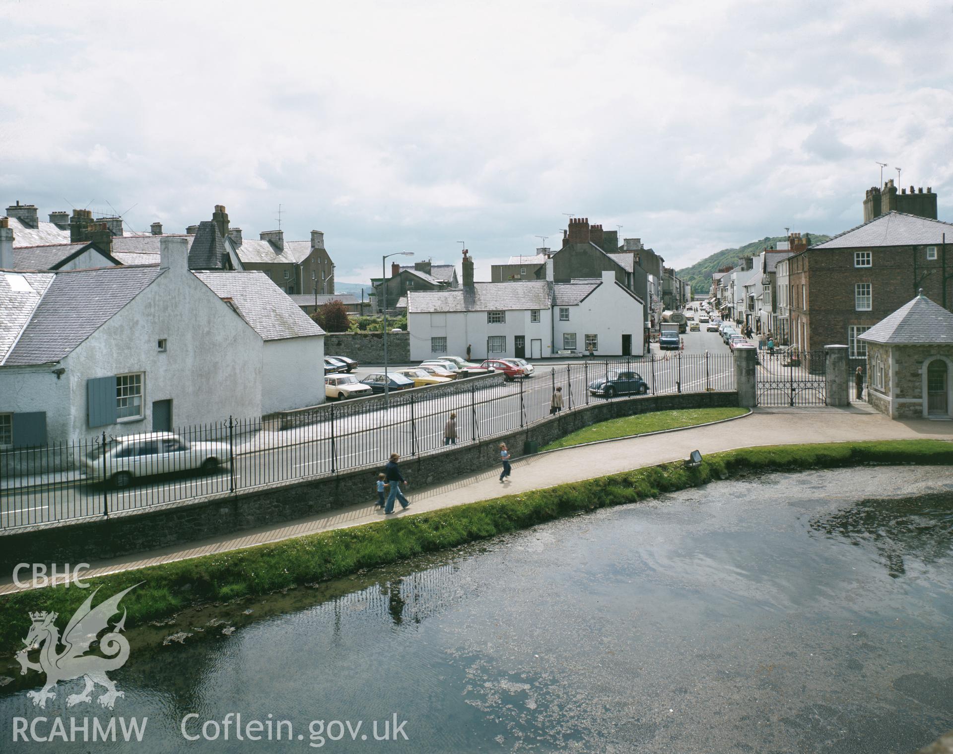 RCAHMW colour transparency showing Beaumaris Town taken by I.N. Wright, 1979