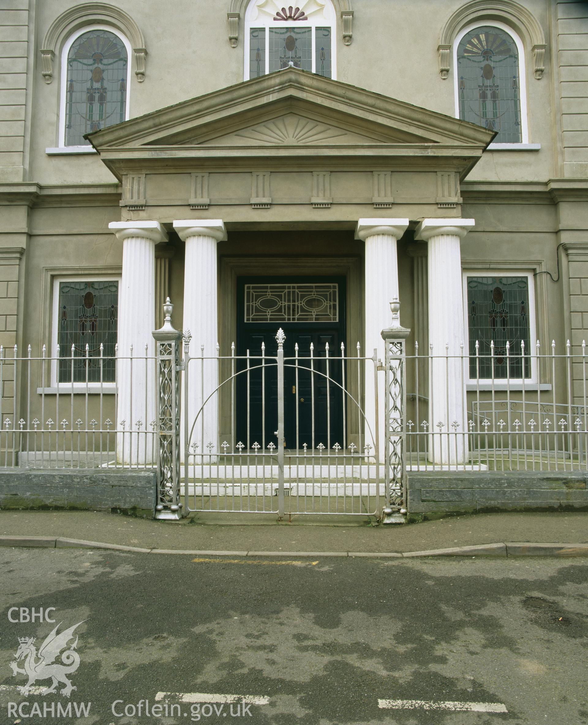 Colour transparency showing Bethania Chapel, Cardigan, produced by Iain Wright, June 2004