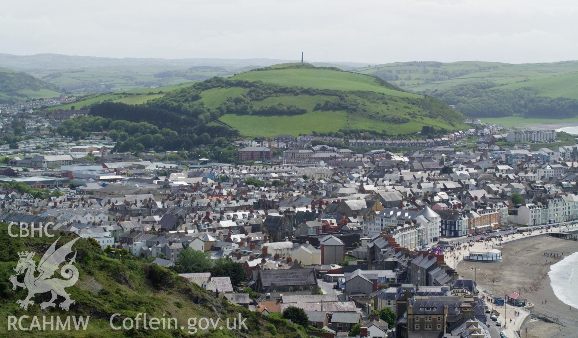 Central Aberystwyth from the north.