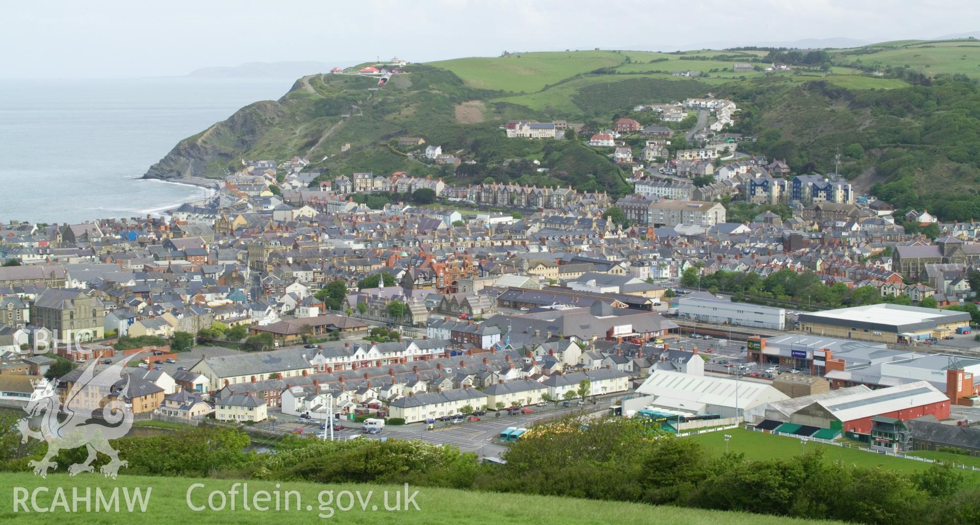 Central Aberystwyth from the south.