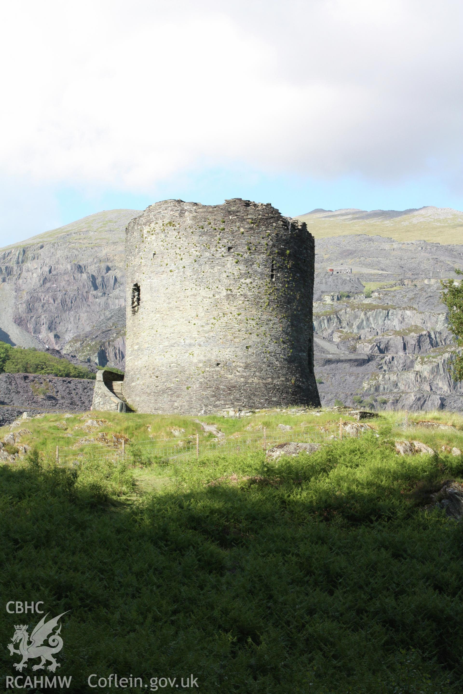 Dolbadarn Castle Keep, looking east.