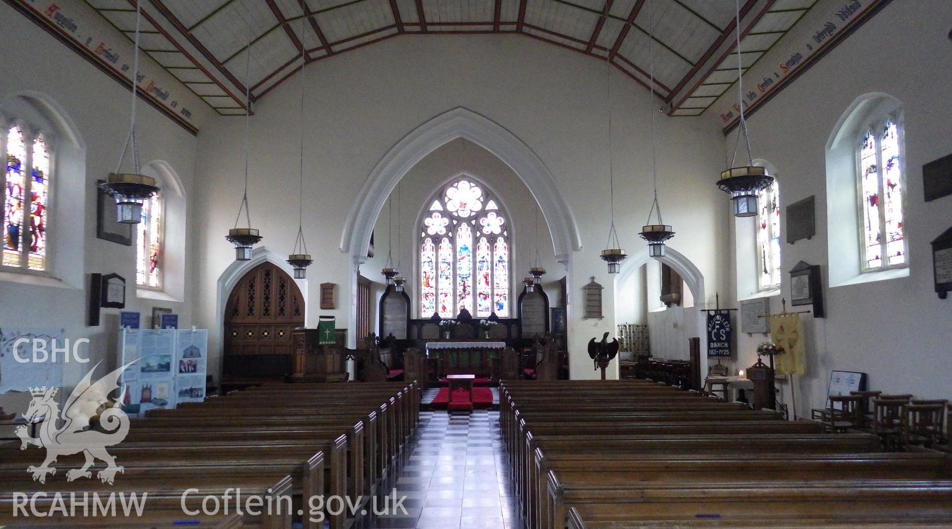 Interior view looking eastward along nave