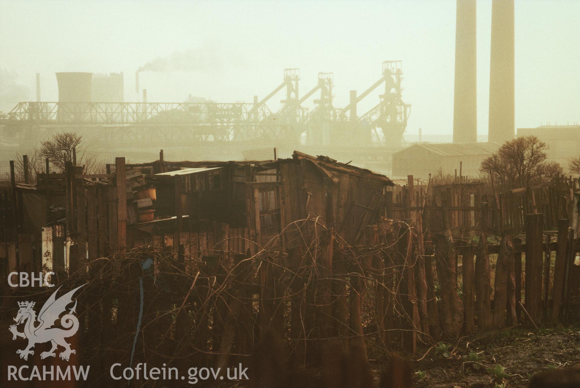 Consett Ironworks (Steelworks?), County Durham: colour print from slide.