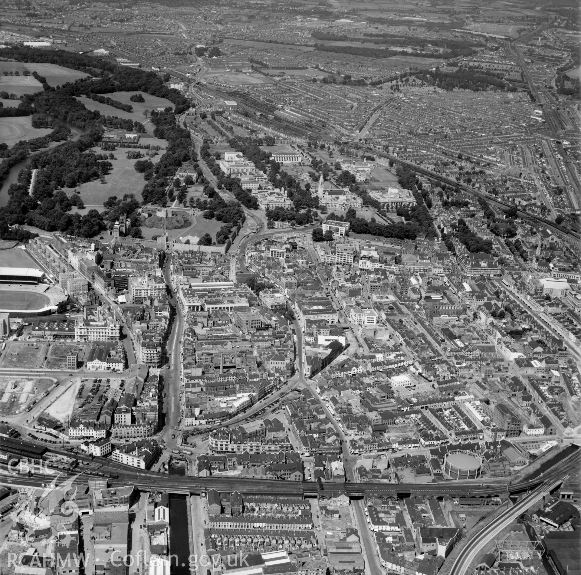 General view of central Cardiff