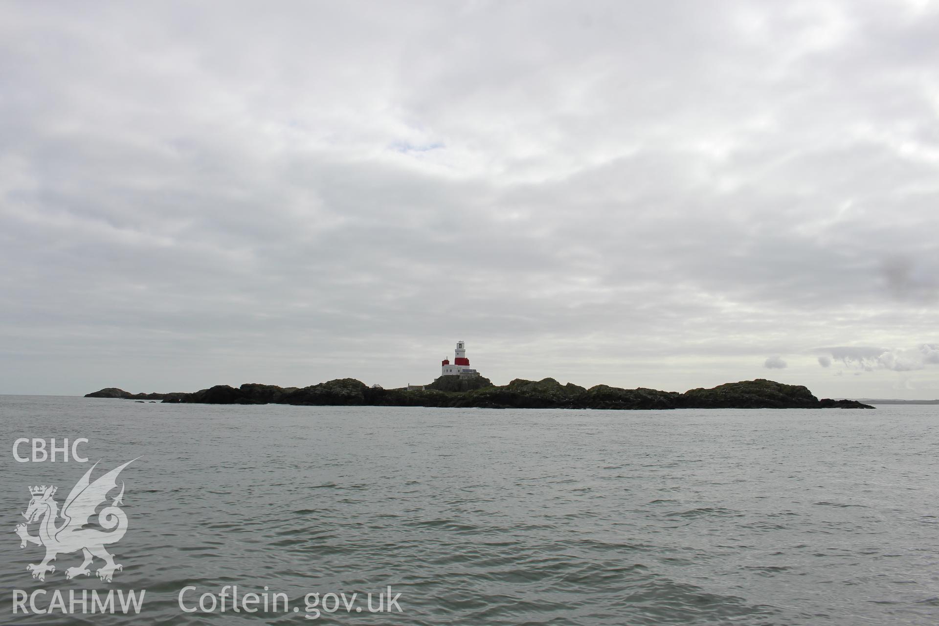 Photo survey of Skerries Lighthouse and environs by RCAHMW, view of islet from NW